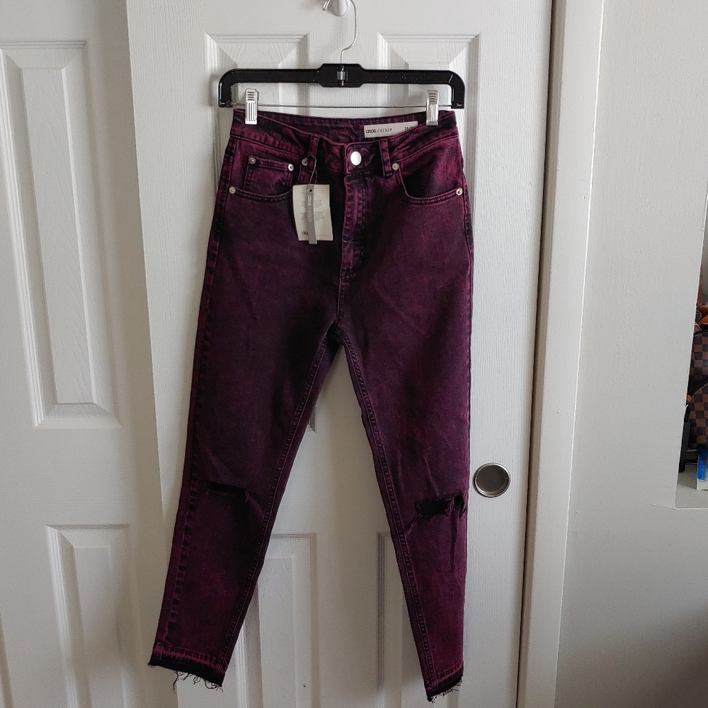 ASOS Farleigh Acid Wash High Waisted Jeans
